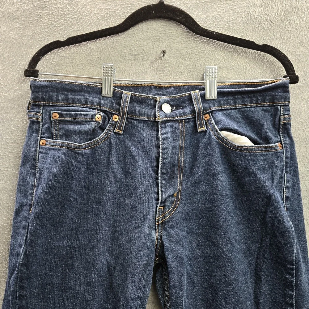 Levi's‎ 514 Men Jeans 30X32 Blue Denim Straight Fit Logo 29